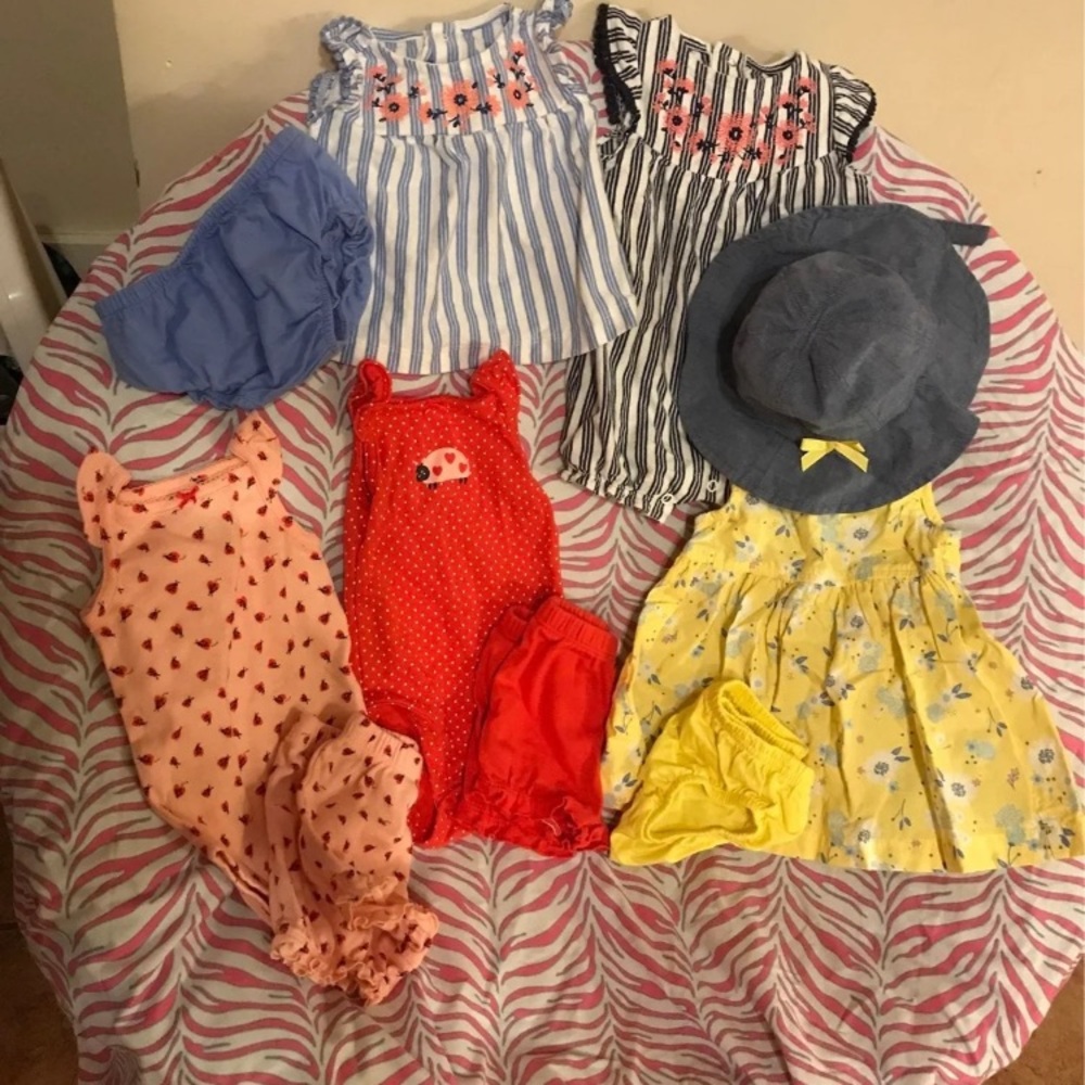 Baby girls summer clothes bundle